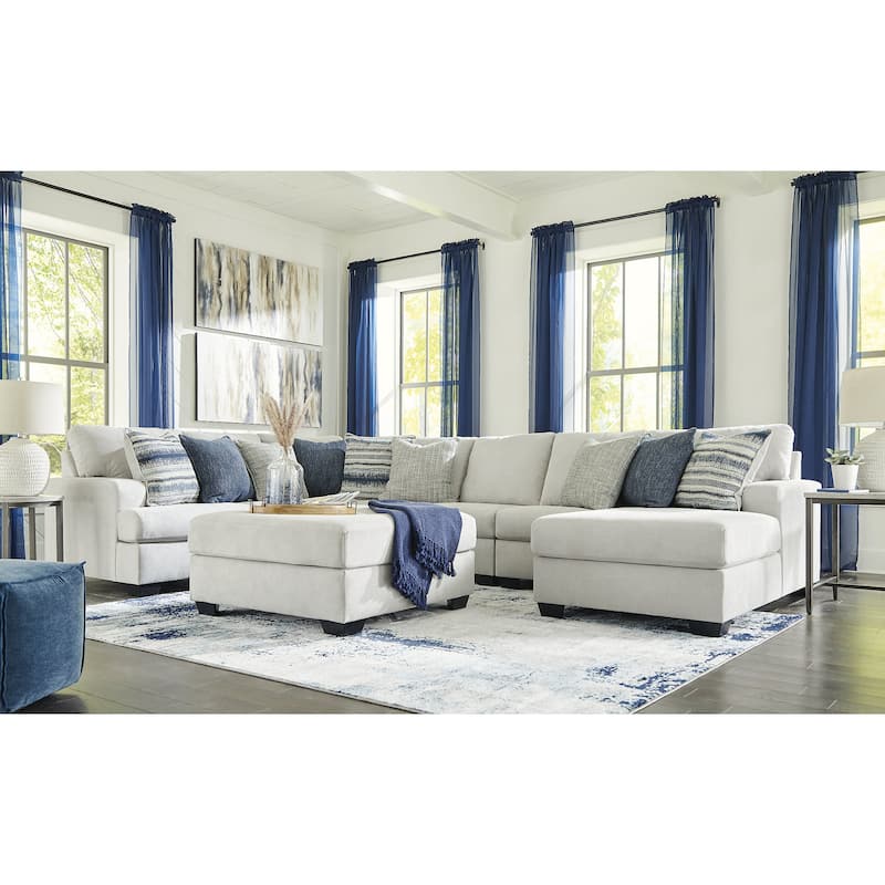 Signature Design by Ashley Lowder Gray Oversized Accent Ottoman