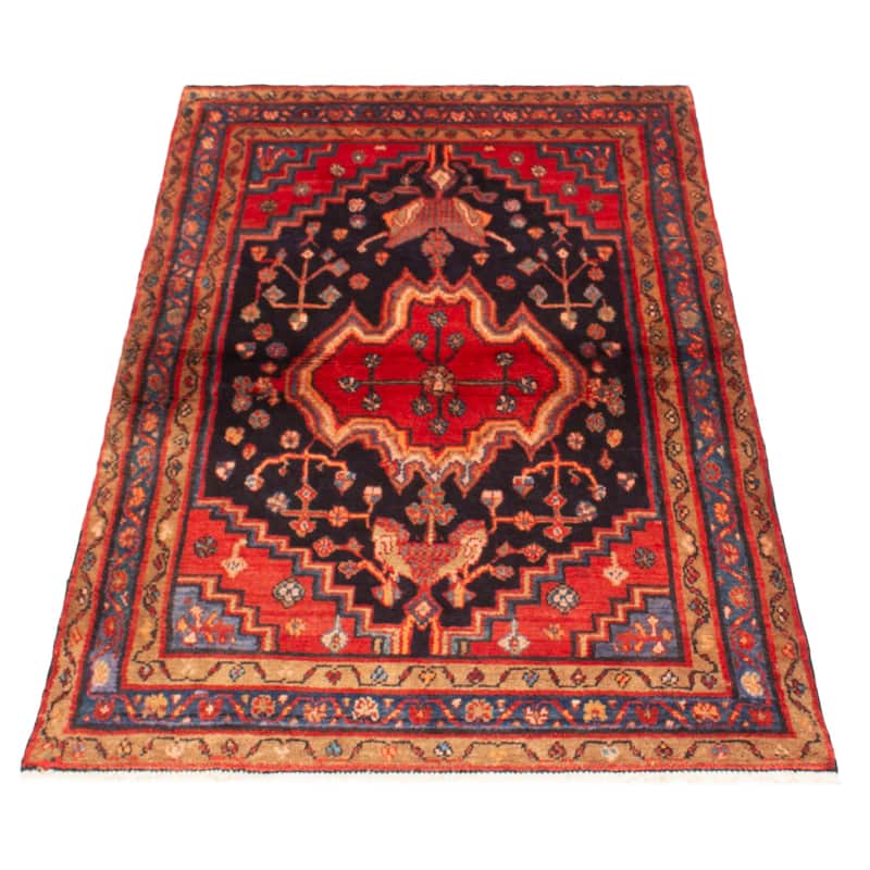 ECARPETGALLERY Hand-knotted Andelz Navy Wool Rug - 4'2 x 6'9