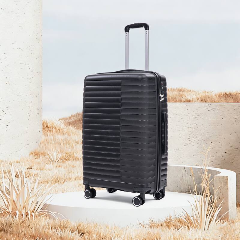 14IN 20IN 24IN 28IN 4 pcs/set in PP Spinner Wheel Luggage, Carry on Suitcase, Iron Pull Rod, Combination Password Lock
