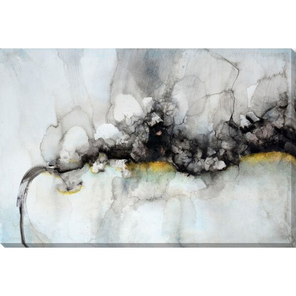 Blue and Gray Canvas Rectangular Wall Art Decor 32" x 48" - N/A