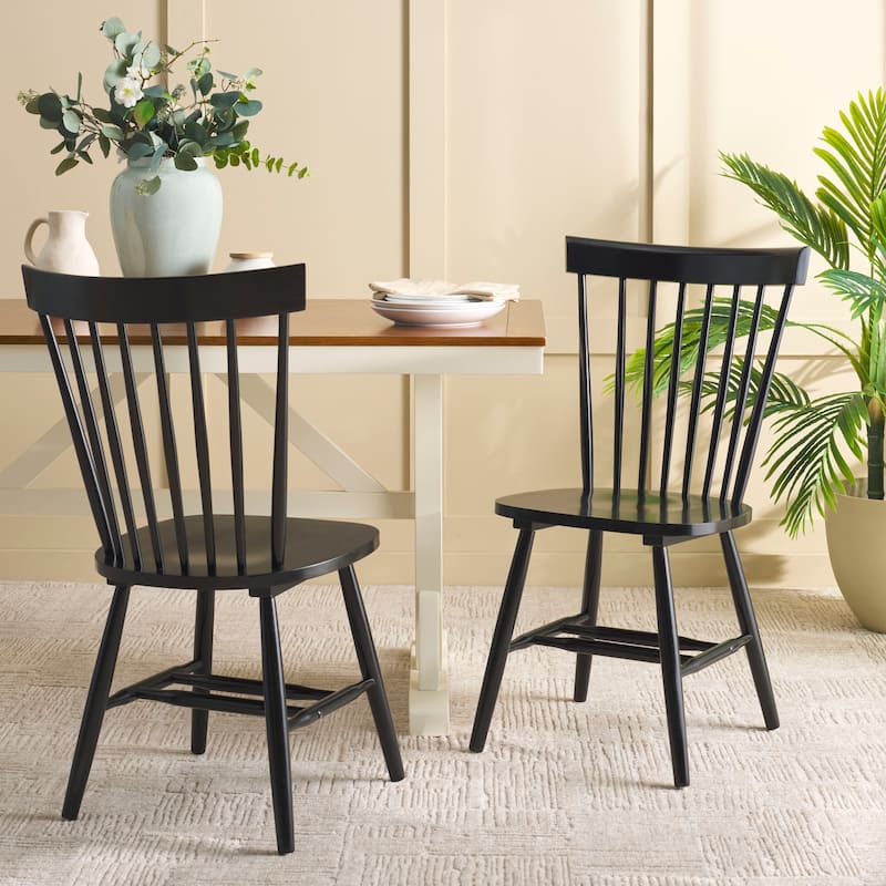 SAFAVIEH HOME Novalyn Spindel Dining Chairs (Set of 2) - 21"W x 21"D x 36"H