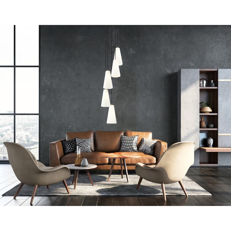 Z-Lite 3043P7-5R Farrell 5 Light 12" Wide Chandelier