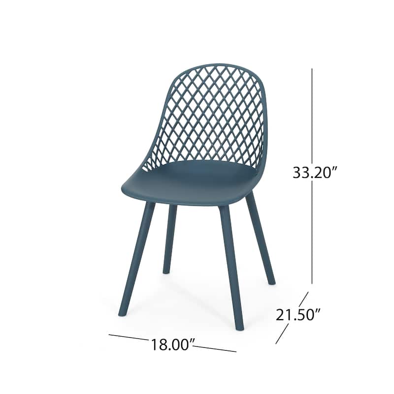 Lily Modern Outdoor Dining Chair (Set of 4) by Christopher Knight Home - 18.00" W x 21.50" L x 33.20" H