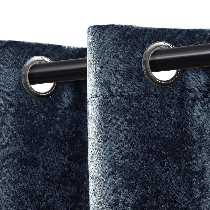 Superior Waverly Washable Room Darkening Curtains, Set of 2 Panels