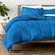 preview thumbnail 28 of 92, Bare Home Hypoallergenic Down Alternative Comforter Set Full - Medium Blue