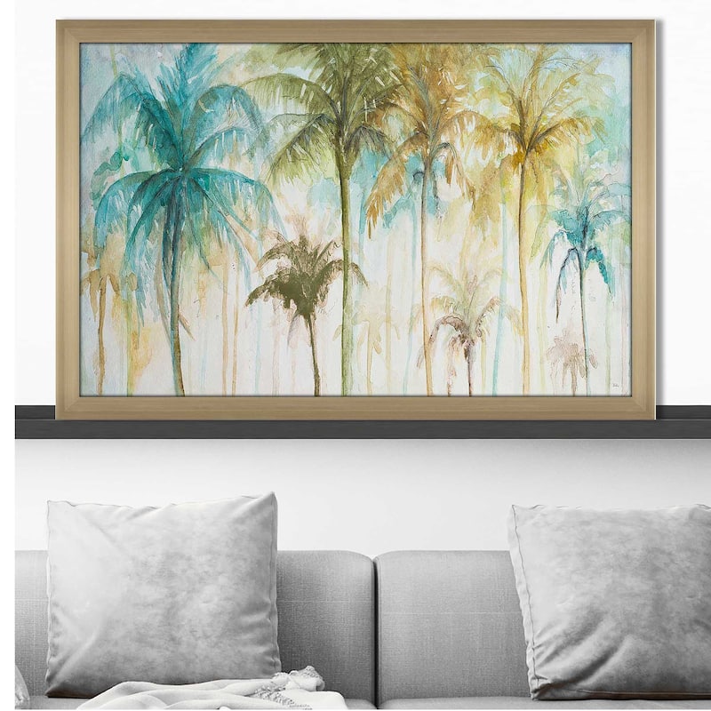 "Watercolor Palms" by Patricia Pinto Print on Acrylic