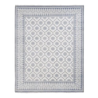 Shahbanu Rugs Ivory, Agra Mughal Dynasty Design, Cotton, Hand Knotted ...