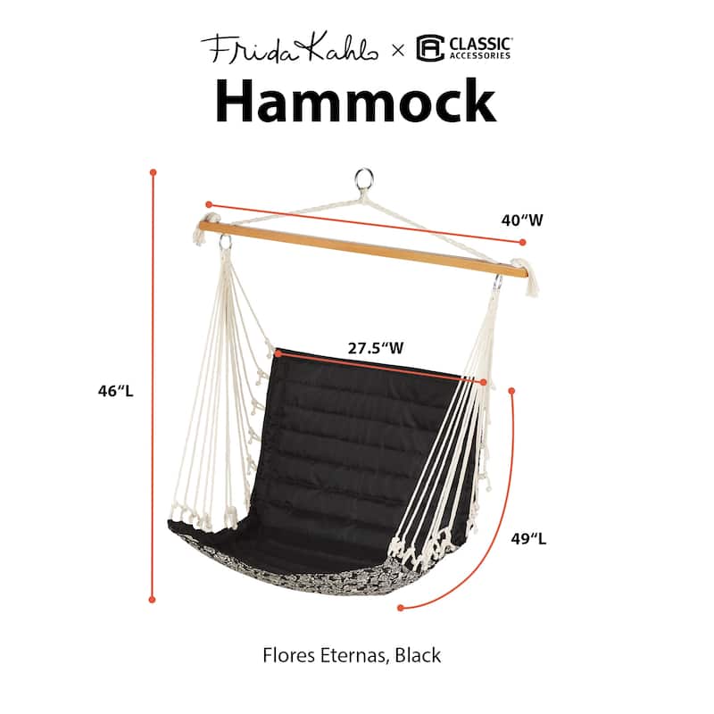 Frida Kahlo + Classic Accessories Outdoor Hammock Chair