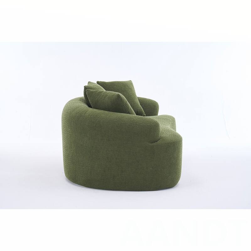 Chenille Fabric Loveseat Sofa