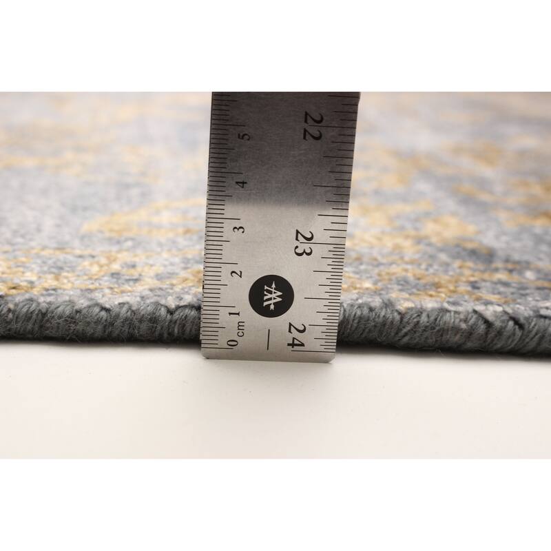 ECARPETGALLERY Hand-knotted Heritage Grey Silk Rug - 5'5 x 7'8