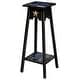 preview thumbnail 8 of 7, Country-Style Plant Stand with Rustic Star Black