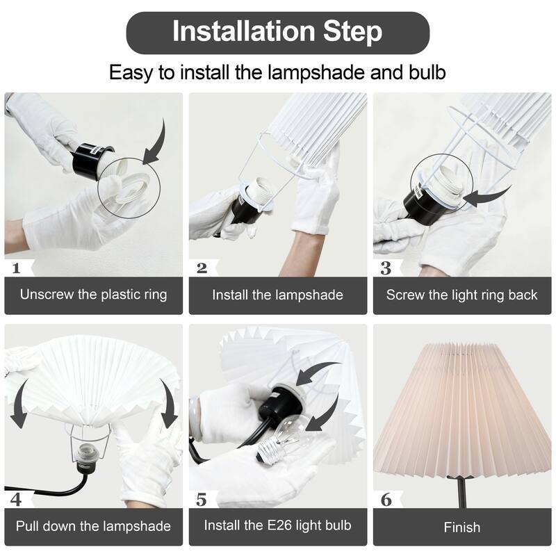 2-Light Linear Pleated Fabric Pendant Light