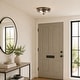 preview thumbnail 3 of 13, Modern Farmhouse 3-Light Drum Flush Mount Lights Glass Ceiling Light - D13.5"xH6.5"