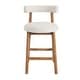 preview thumbnail 31 of 39, Christopher Knight Home - Riven Rubberwood Upholstery Counter Stool Set of 2