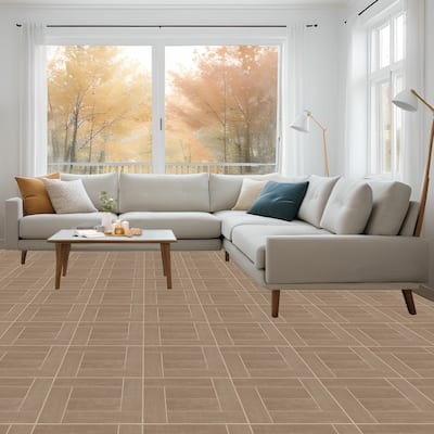 Achim Nexus Saddlewood 12x12 Self Adhesive Vinyl Floor Tile - 20 Tiles/20 sq. ft.