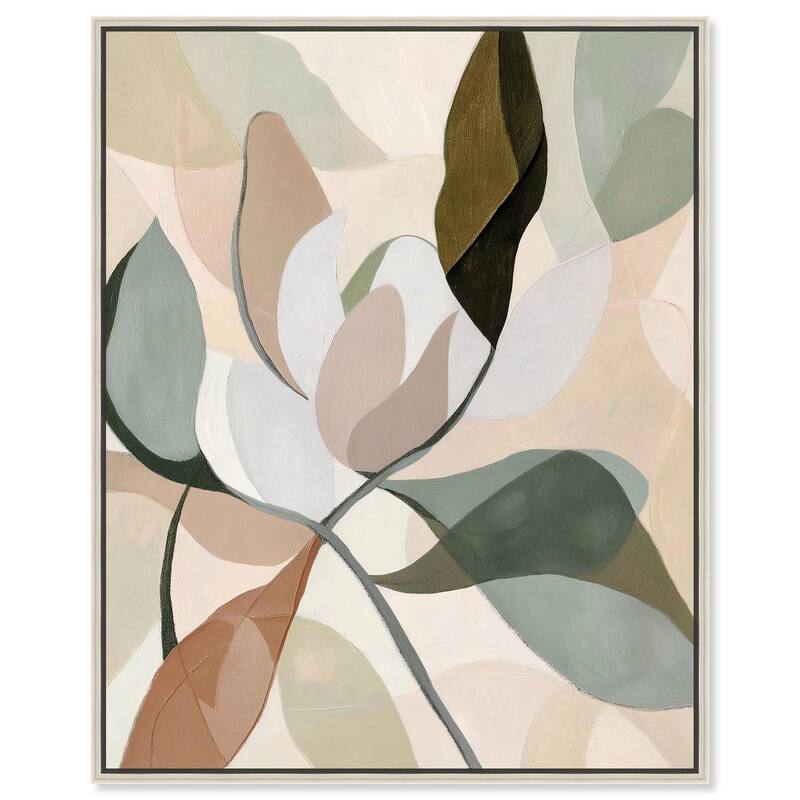 Leaf Prints II Canvas by Art Remedy - 36" x 45" - Silver