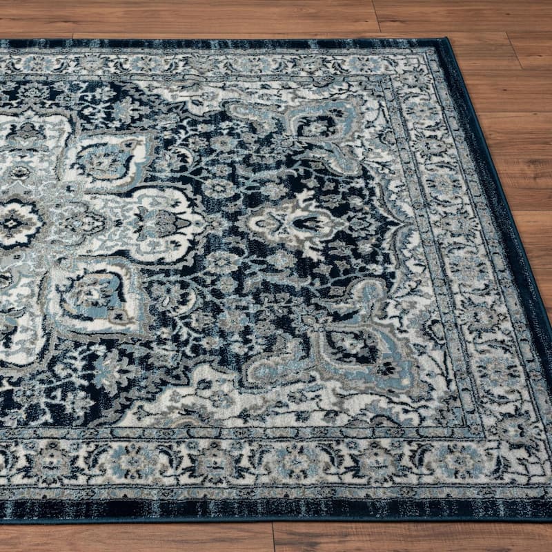 Luxe Weavers Oriental Medallion Floral Area Rug