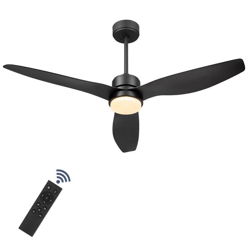 52-inch Farmhouse LED Ceiling Fan with Lights and Remote Control