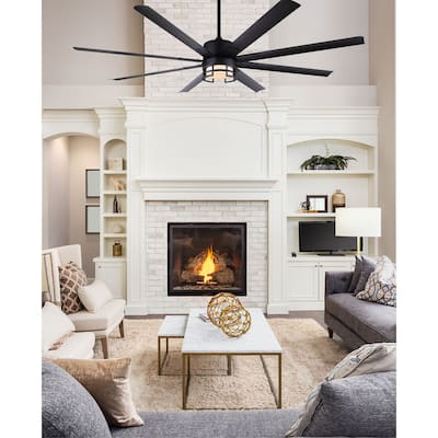 Ezra 8 Blade 72" Ceiling Fan with LED Light