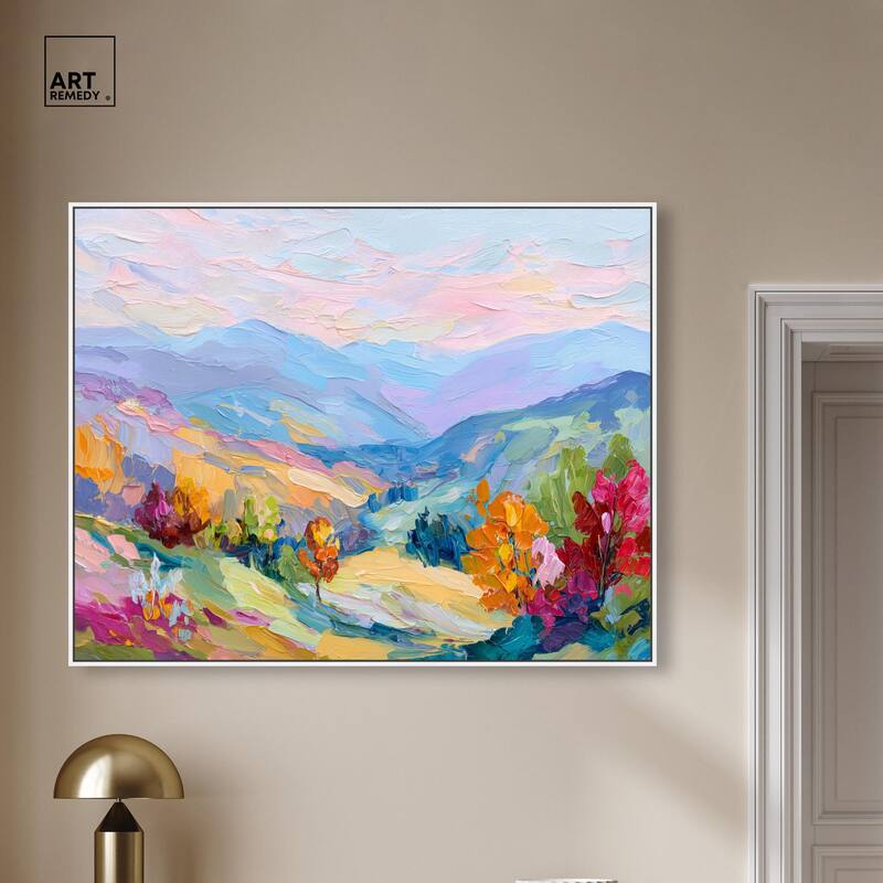 Colorful Valley I Canvas by Art Remedy