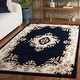 preview thumbnail 5 of 92, SAFAVIEH Handmade Aubusson Hrachuhi Traditional Wool Rug 4' x 6' - Navy/Ivory