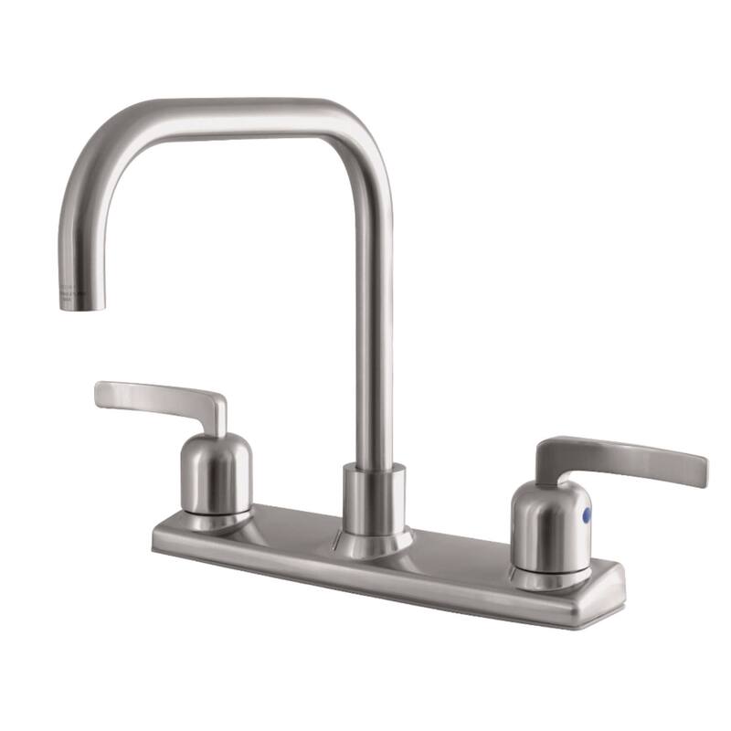 Kingston Brass Centurion 1.8 GPM Widespread Kitchen Faucet - Brushed Nickel