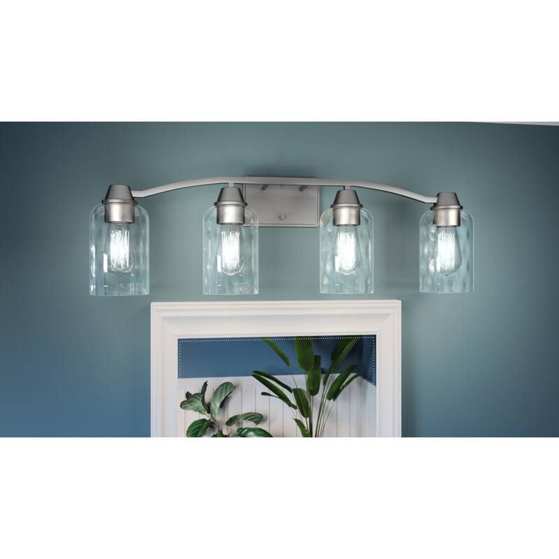 Bellevue QZBF15760 Fleurette 4 Light 28" Wide Vanity Light