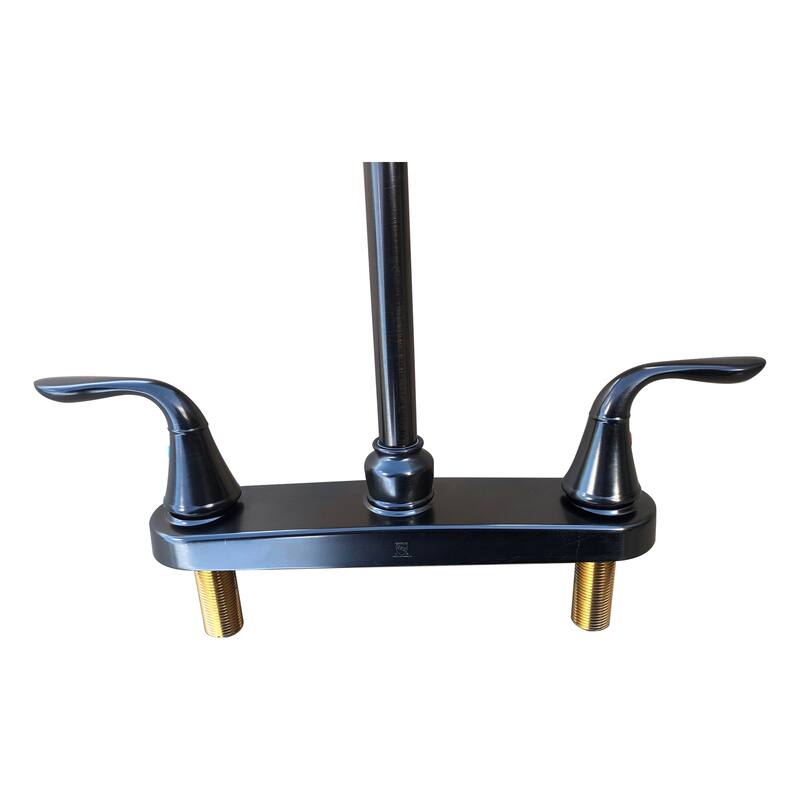 Two Handle Kitchen Faucet , in Oil Rubbed Bronze Finish - 8H x13W x9L in.