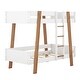 preview thumbnail 8 of 6, Wood Twin Size Bunk Bed with Built-in Ladder and Color Accents