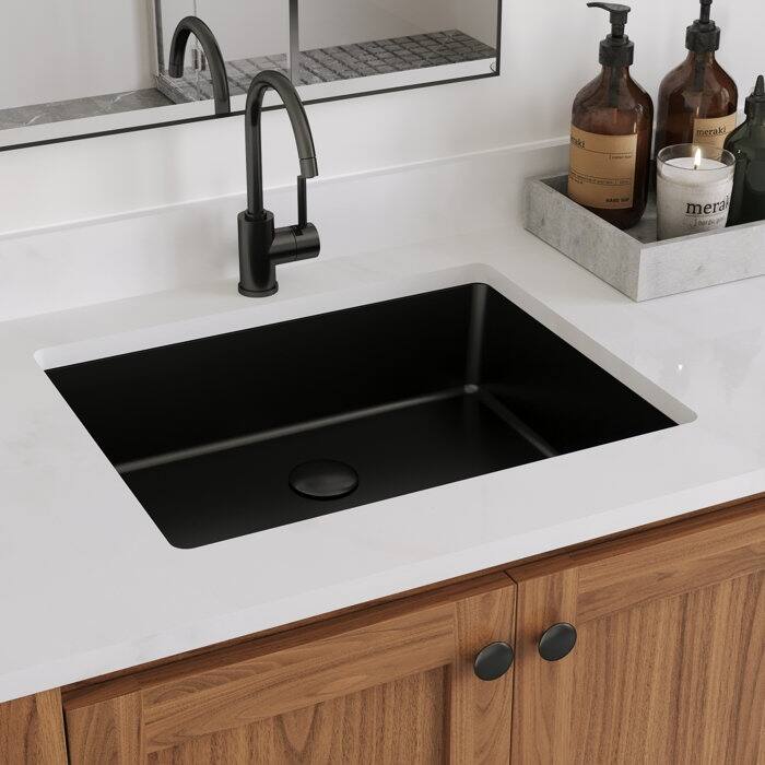 DeerValley Ursa 20"L x 16"W Undermount Bathroom Sink with Overflow