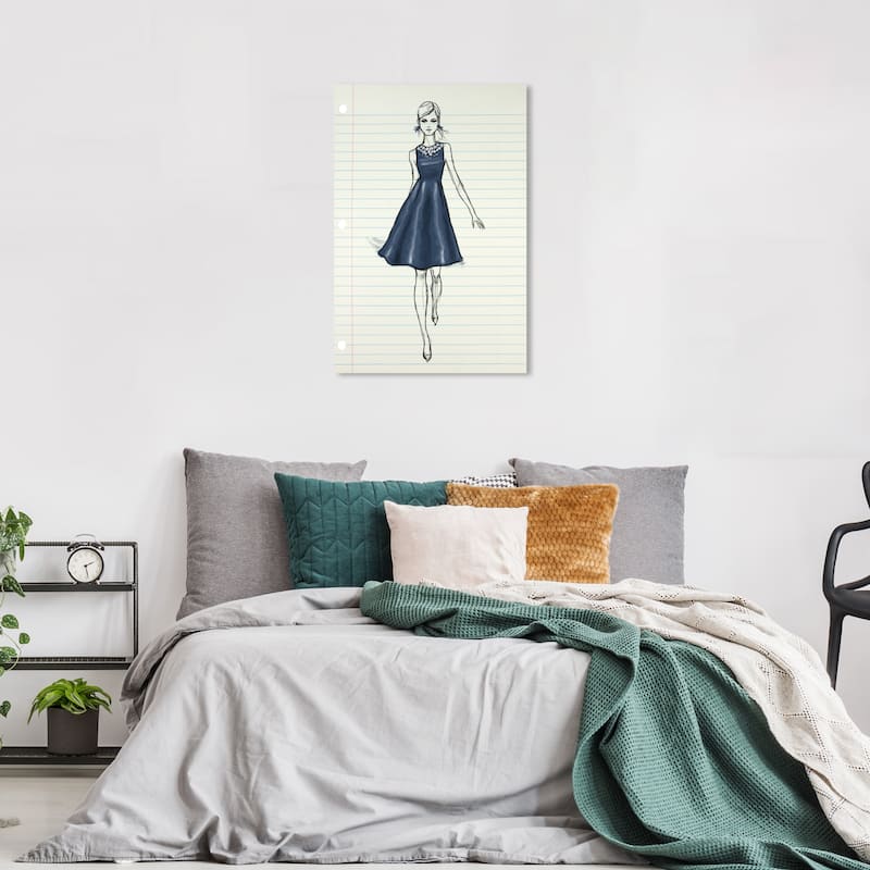 Wynwood Studio Canvas Fashion and Glam Runway Letter VI White and Cream White Glam Wall Art Canvas Print - 36 x 24