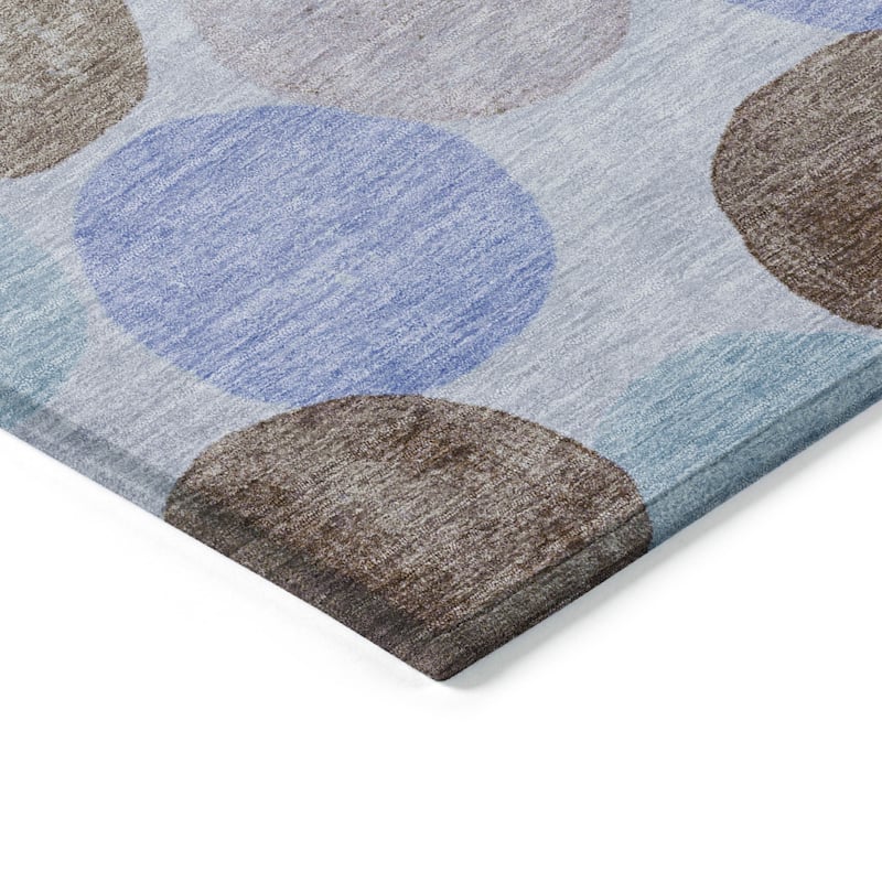 HomeRoots Geometric Transitional Rectangle Outdoor Rug