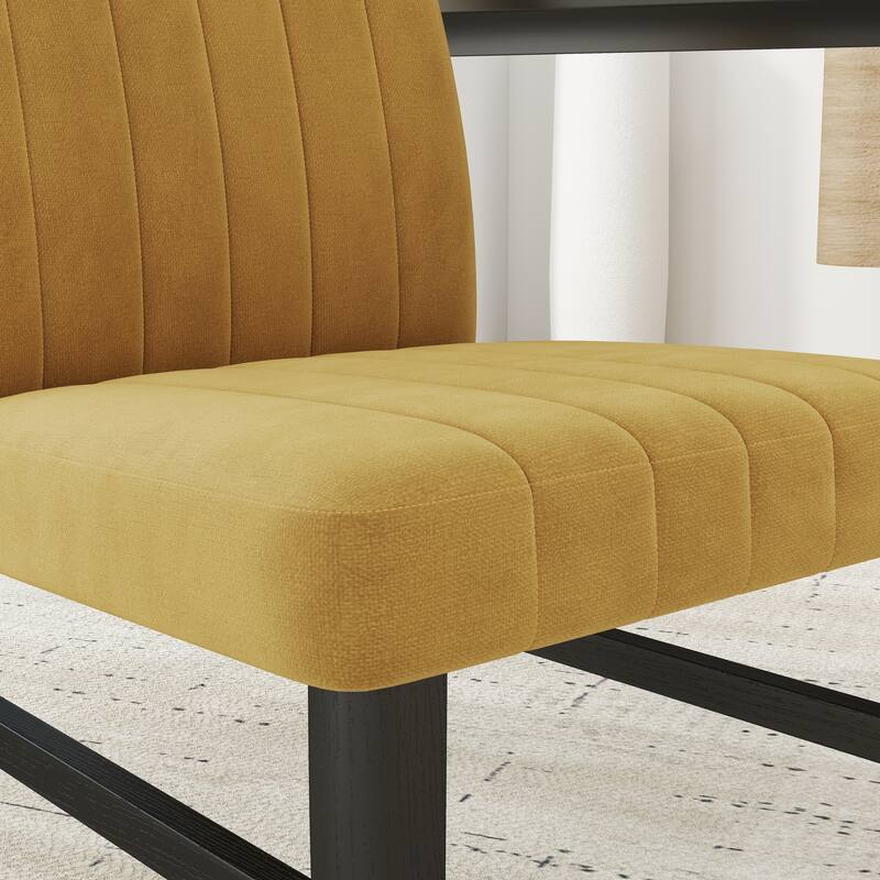 Roundhill Furniture Edo 5-Piece Dining Set, Round Table with 4 Upholstered Chairs,