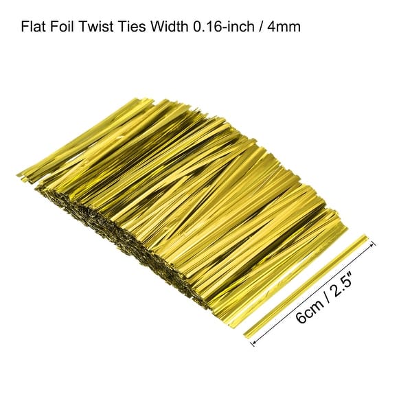 Foil Twist Ties Plastic Closure Tie for Manage Cords Bed Bath