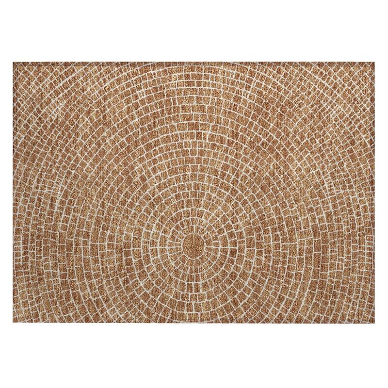 Machine Washable Indoor/ Outdoor Modern Gravity Chantille Rug
