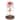 Roses Flower in Glass Dome Crystal Flower Gifts Display with LED Light Red