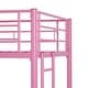 preview thumbnail 25 of 66, VECELO Twin Over Twin Metal Bunk Bed Frame for Kids Teens, Heavy Duty Noise-Free Platform Bed, Storage Space