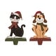 preview thumbnail 6 of 18, Glitzhome Christmas Wooden/Metal Animal Stocking Holder, Dog, Cat - 7.50"h