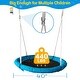 preview thumbnail 3 of 6, Metal Swing Stand With Saucer Outdoor Playground Metal Swing Set For Kids Outdoor Play Equipment