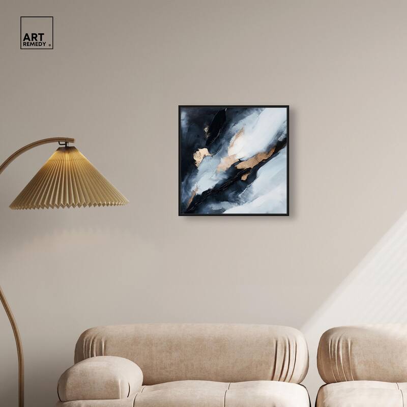 Golden Spark I Canvas by Art Remedy
