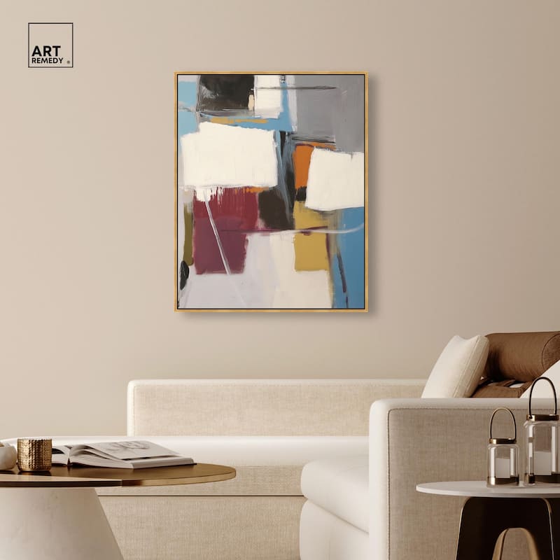 Stacked Forms Canvas by Art Remedy