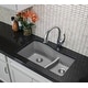 preview thumbnail 9 of 45, Karran Undermount Quartz Double-bowl Kitchen Sink