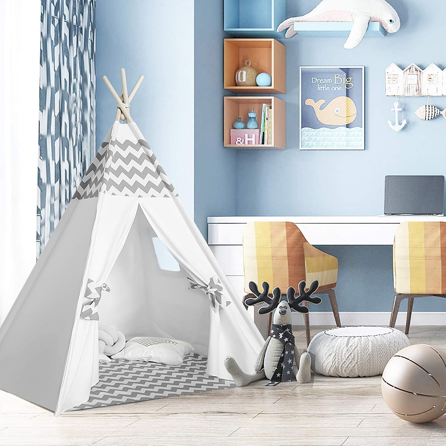 Portable Toddler Tipi Tent for Indoor Outdoor 2 4 Years
