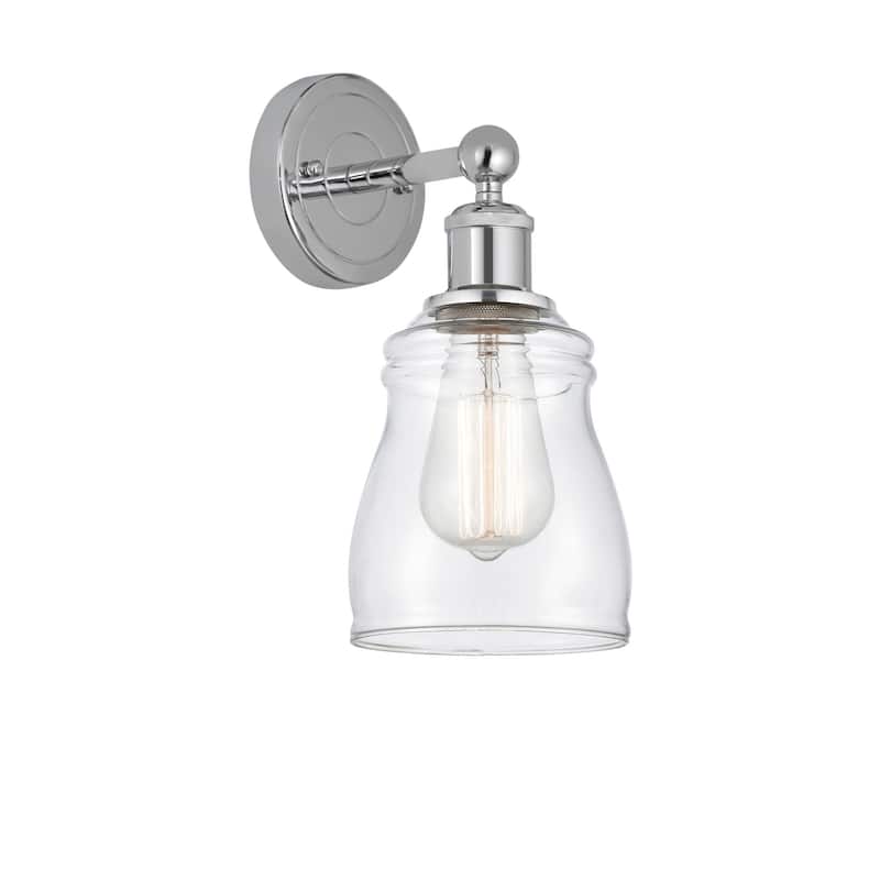 Innovations Lighting 616-1W-12-5 Ellery Sconce Ellery 12" Tall Wall - Polished Chrome / Clear