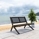 preview thumbnail 13 of 58, SAFAVIEH Kobina Outdoor Foldable Bench - 45" W x 30" D x 30" H