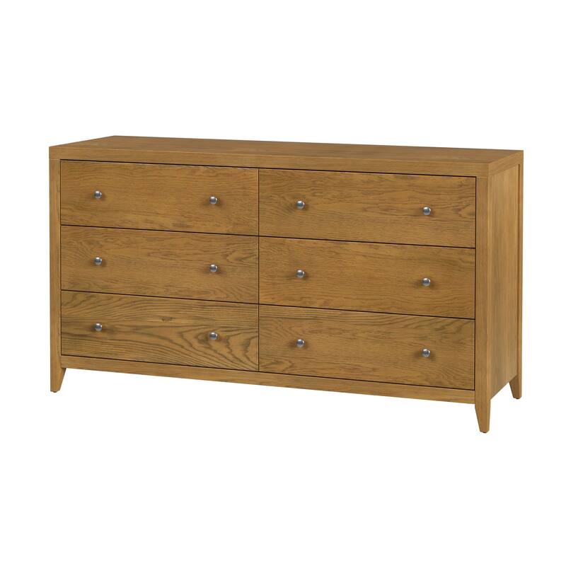Dana 60 in. W Rectangular Wood 6 Drawer Dresser