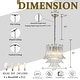 preview thumbnail 5 of 10, Vintage Mid-Century Modern Chandelier Clear Art Glass Pendant With Antique Bronze Finish For Livingroom Bedroom