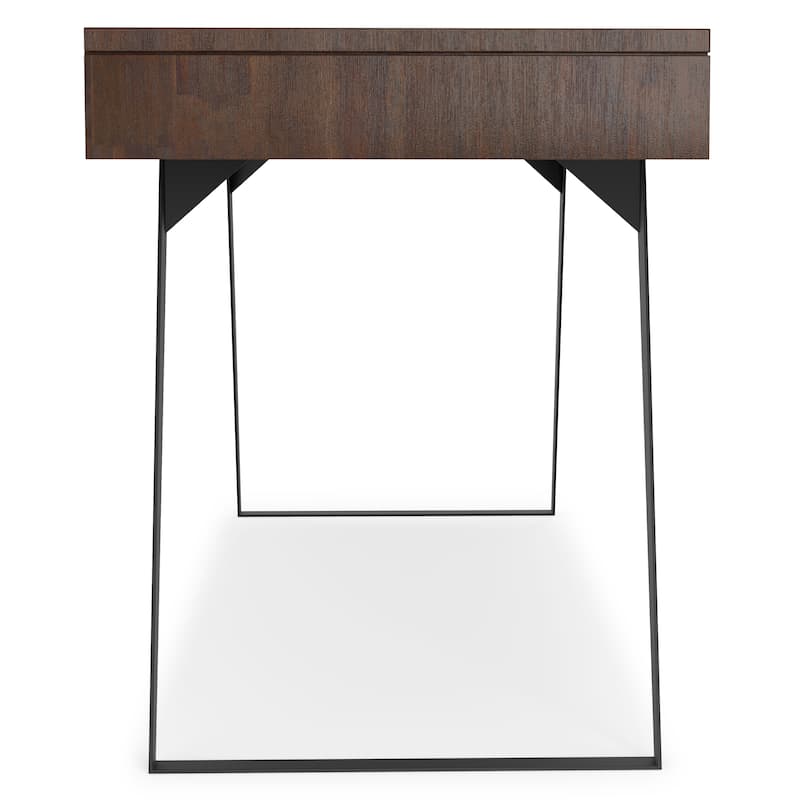 WYNDENHALL Mitchell SOLID WOOD Modern Industrial 72 inch Wide Large Desk