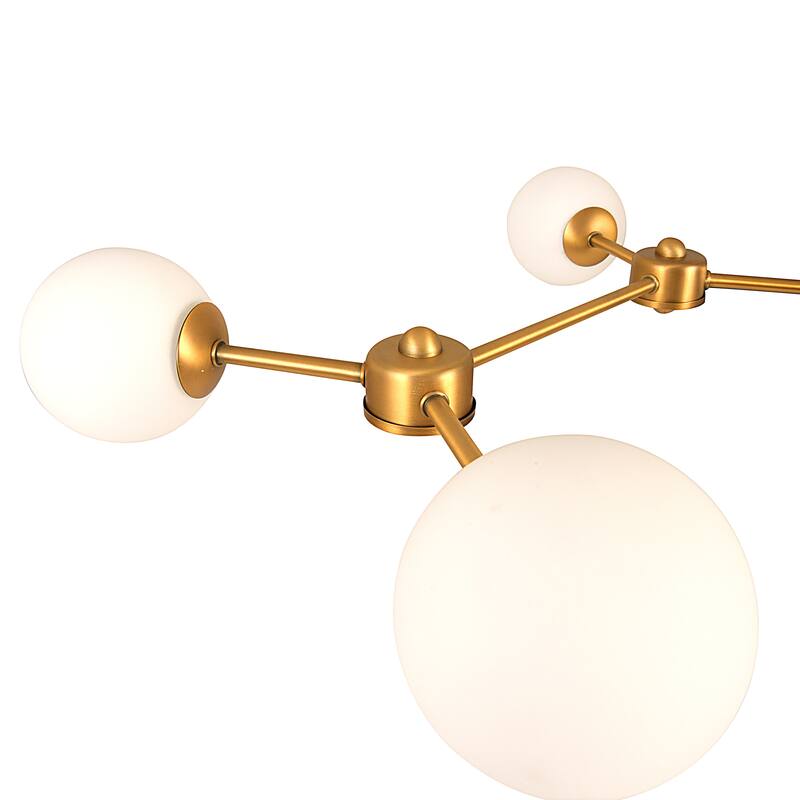 Sputnik Opal Glass Chandelier