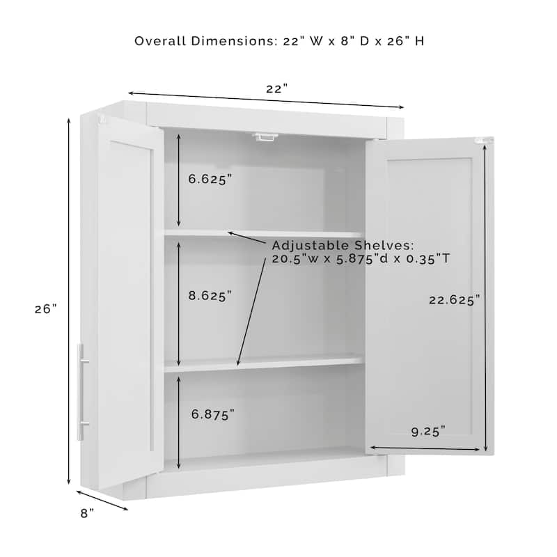Crosley Savannah Wall Cabinet